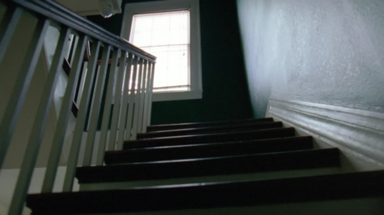 A dark staircase